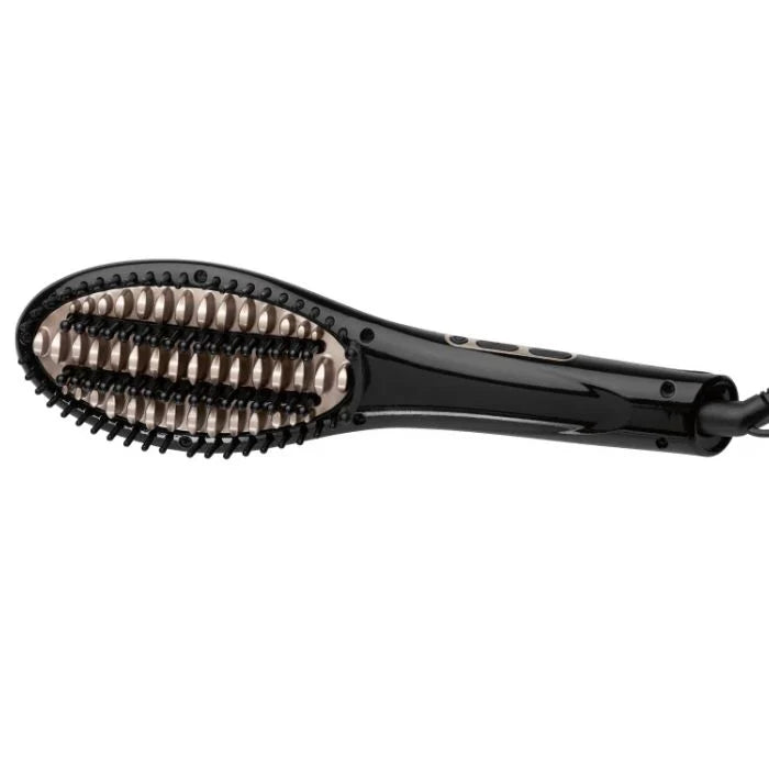 AEG Ceramic Straightening Brush GB 5687 – 40W Ionic Tourmaline Hair Brush with LED Display | 80–190°C