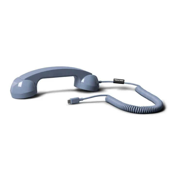سماعة ريترو Native Union USB-C موديل NU-POP-P-AZR