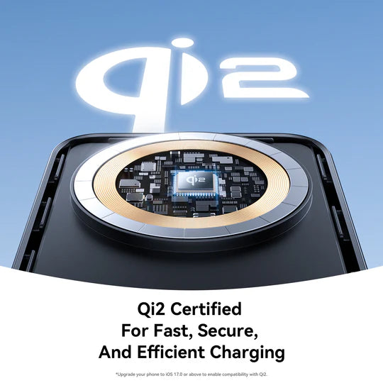 باور بانك لاسلكي مغناطيسي من جوي روم بسعة 10000 مللي أمبير/ساعة مع حامل