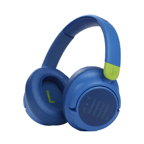 سماعات JBL JR 460NC للأطفال – لاسلكية، صوت آمن | أزرق
