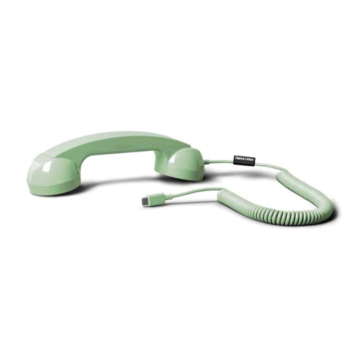 Native Union POP Phone – Retro USB-C Handset for Smartphones, Laptops & Tablets | Pink