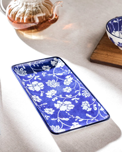 Rêve Bleu Rennes Rectangular Plate - Madame Coco JO