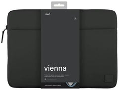 Uniq Vienna Protective RPET Fabric Laptop Sleeve 16 inch - Midnight Black