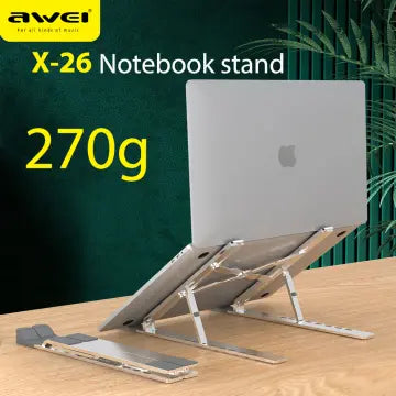 Awei Laptop Stand Aluminum Alloy Tablet Stand 8-level Height Adjustable