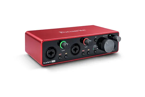 Focusrite Scarlett 2i2 (الجيل الثالث) - واجهة صوتية محمولة للاستوديو