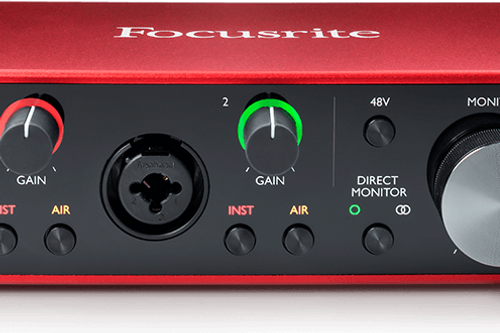 Focusrite Scarlett 2i2 (الجيل الثالث) - واجهة صوتية محمولة للاستوديو
