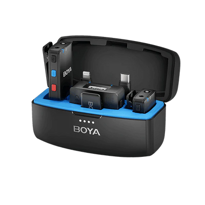 BOYA MIC - مايك لاسلكي مع تسجيل داخلي للمحتوى الاحترافي