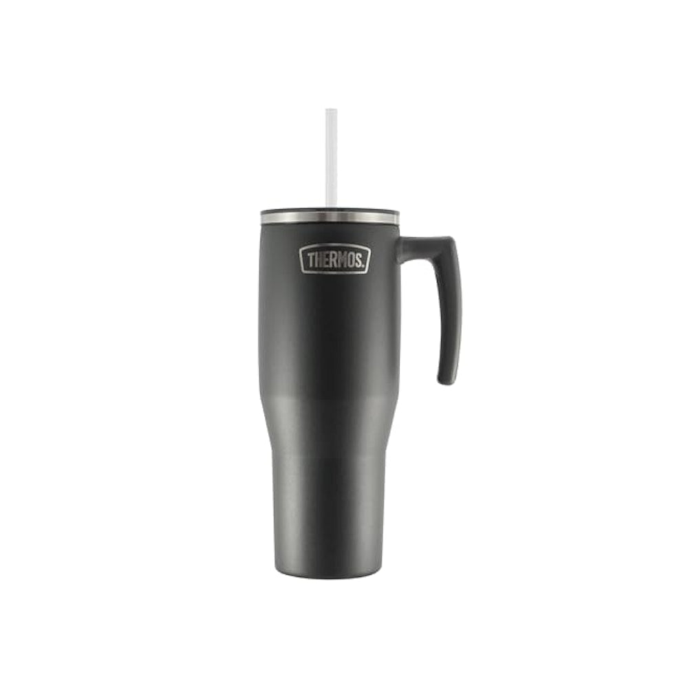 Thermos 1.1L Grey Mug with Handle & Straw – OT-1100GY