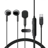 ACEFAST L12 USB-C Semi In-Ear Karaoke Wired Earphones – Built-In Mic | Live Streaming | 4 Audio Modes | Low Latency