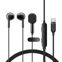 ACEFAST L12 USB-C Semi In-Ear Karaoke Wired Earphones – Built-In Mic | Live Streaming | 4 Audio Modes | Low Latency