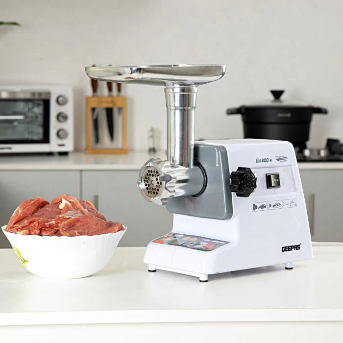 GEEPAS Meat Grinder 800W with Reverse Function