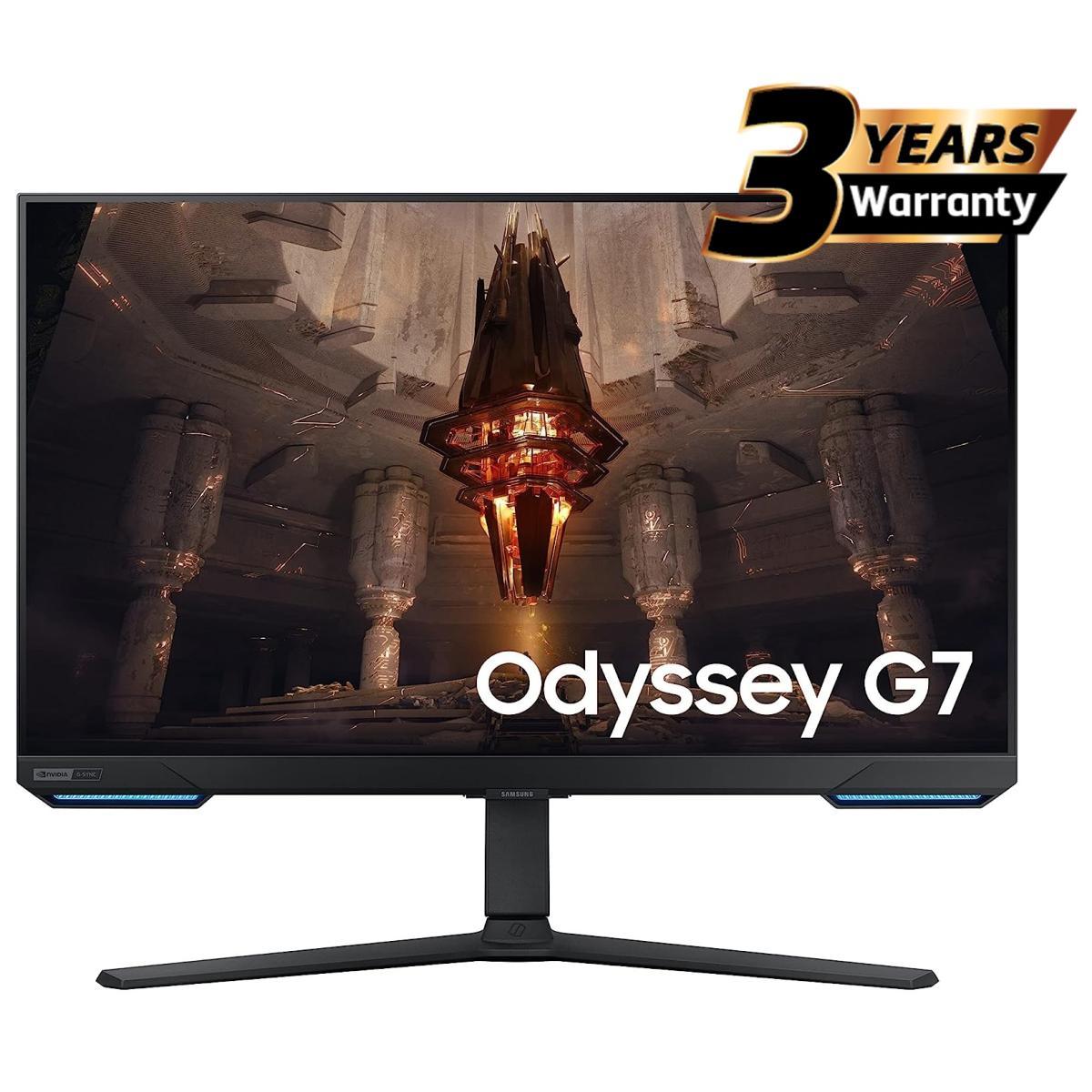 شاشة Samsung Odyssey G7 Smart Tizen (BG702) مقاس 28 بوصة RGB مسطحة IPS 4K UHD 144 هرتز 1 مللي ثانية (GTG)