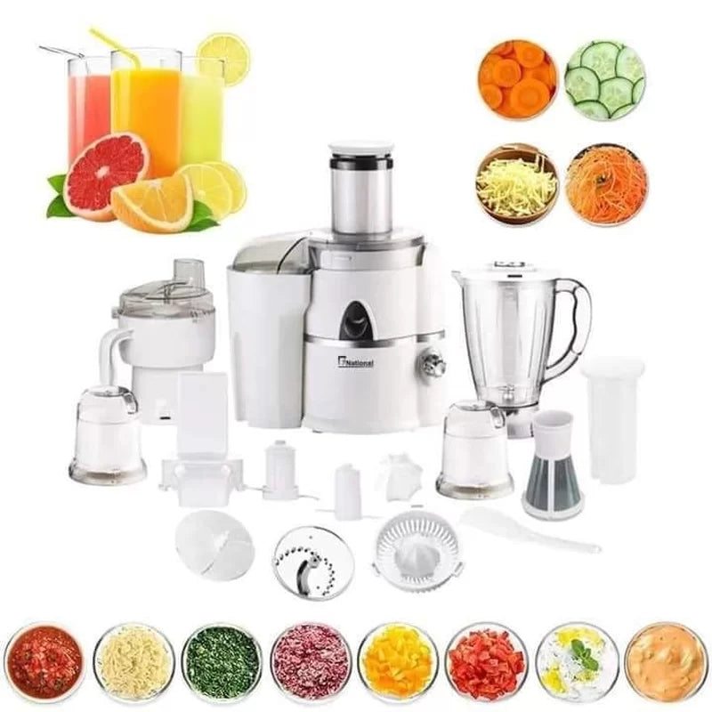 B NATIONAL Professional food processor 11 in 1 with a power of 1600 watts