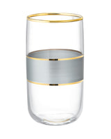 Madame Coco Musette Heike Platinum 4-Piece Beverage Glass Set – 365ml