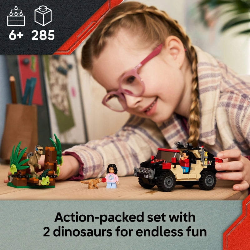 LEGO Jurassic World هروب الرابتور 76972 – 285 قطعة