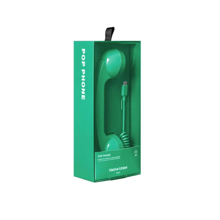 Native Union POP Phone – Retro USB-C Handset for Smartphones, Laptops & Tablets | Pink