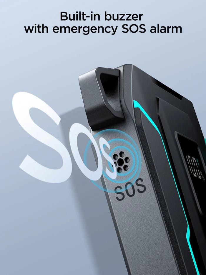 باور بانك جوي روم 22.5 وات مع كابلات مزدوجة 10000 مللي أمبير في الساعة - أسود