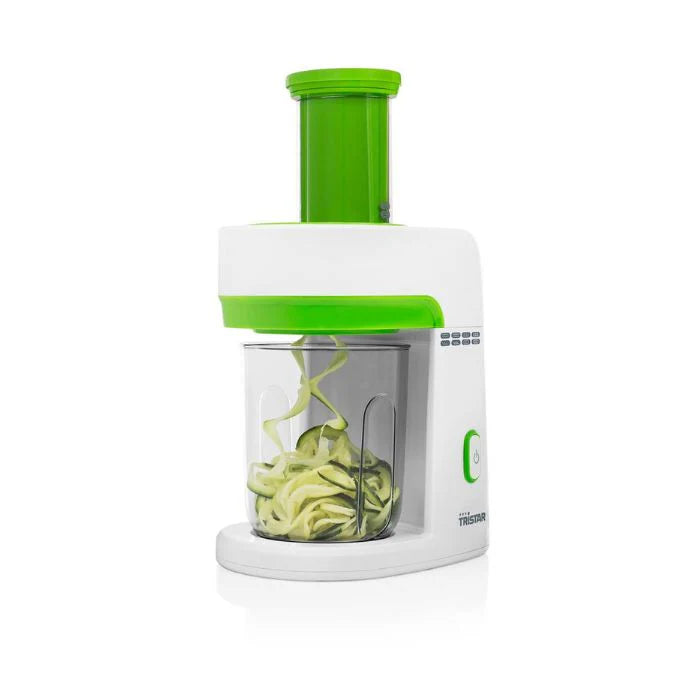 Tristar MX-4816 Electric Spiralizer - Veggie Spiral Slicer with 4 Knives