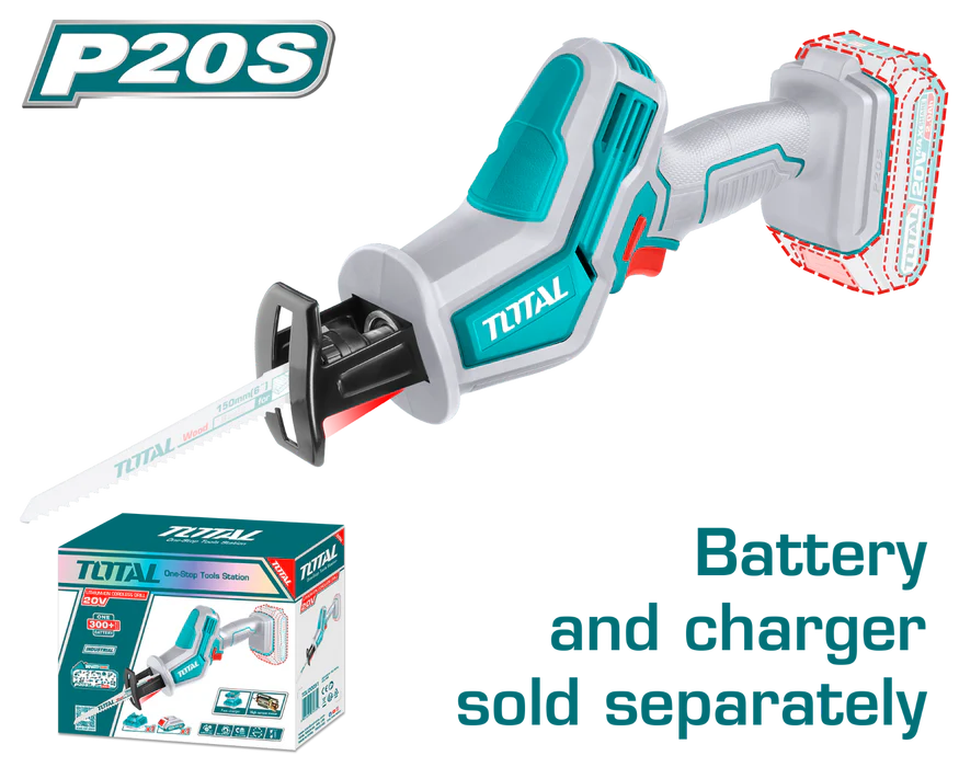 Total 20V Cordless Reciprocating Saw Powerful & Precise