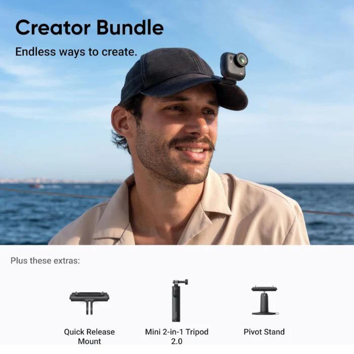 كاميرا Insta360 GO Ultra صغيرة الحجم