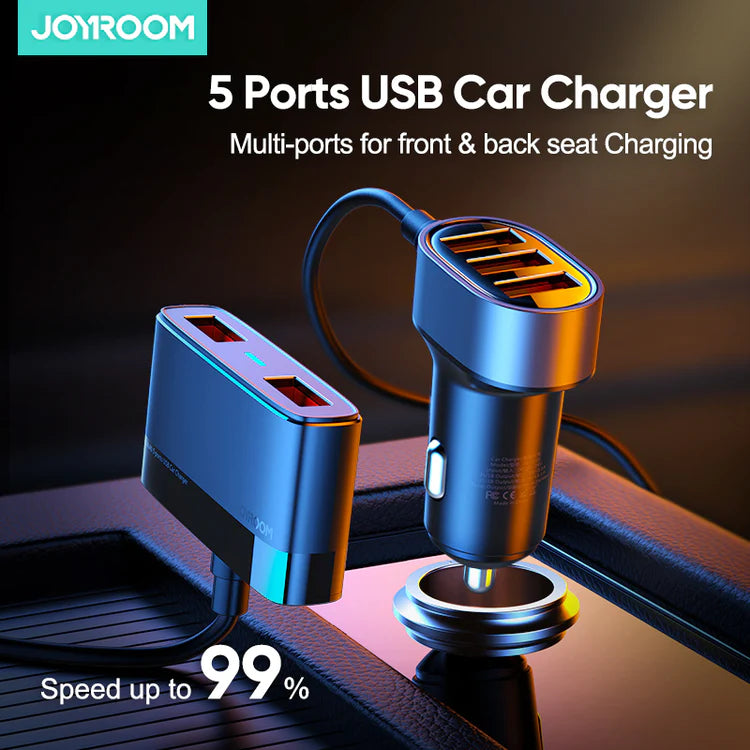 Joyroom JR-CL03 Multi 5 Ports USB Car Charger