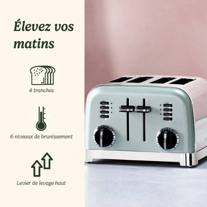محمصة خبز 4 شرائح Cuisinart 1800 واط CPT180GE