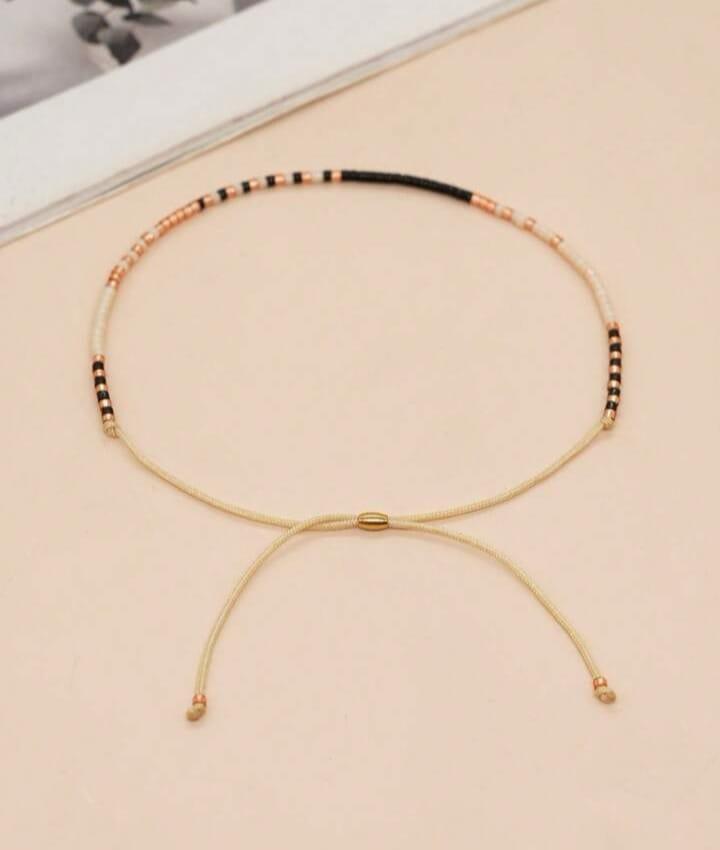 سوار بسيط من الخرز للنساء للديكور اليومي 1 قطعة