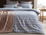 Madame Coco Pansy King Size Coco Crep Patterned Duvet Cover Set – Blue