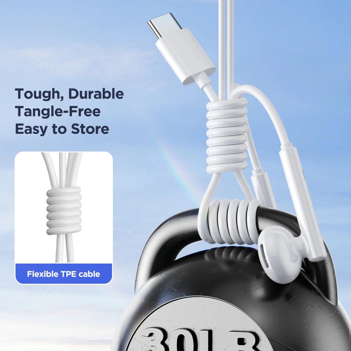 سماعات جوي روم Type-C سلكية بنصف تصميم أذن