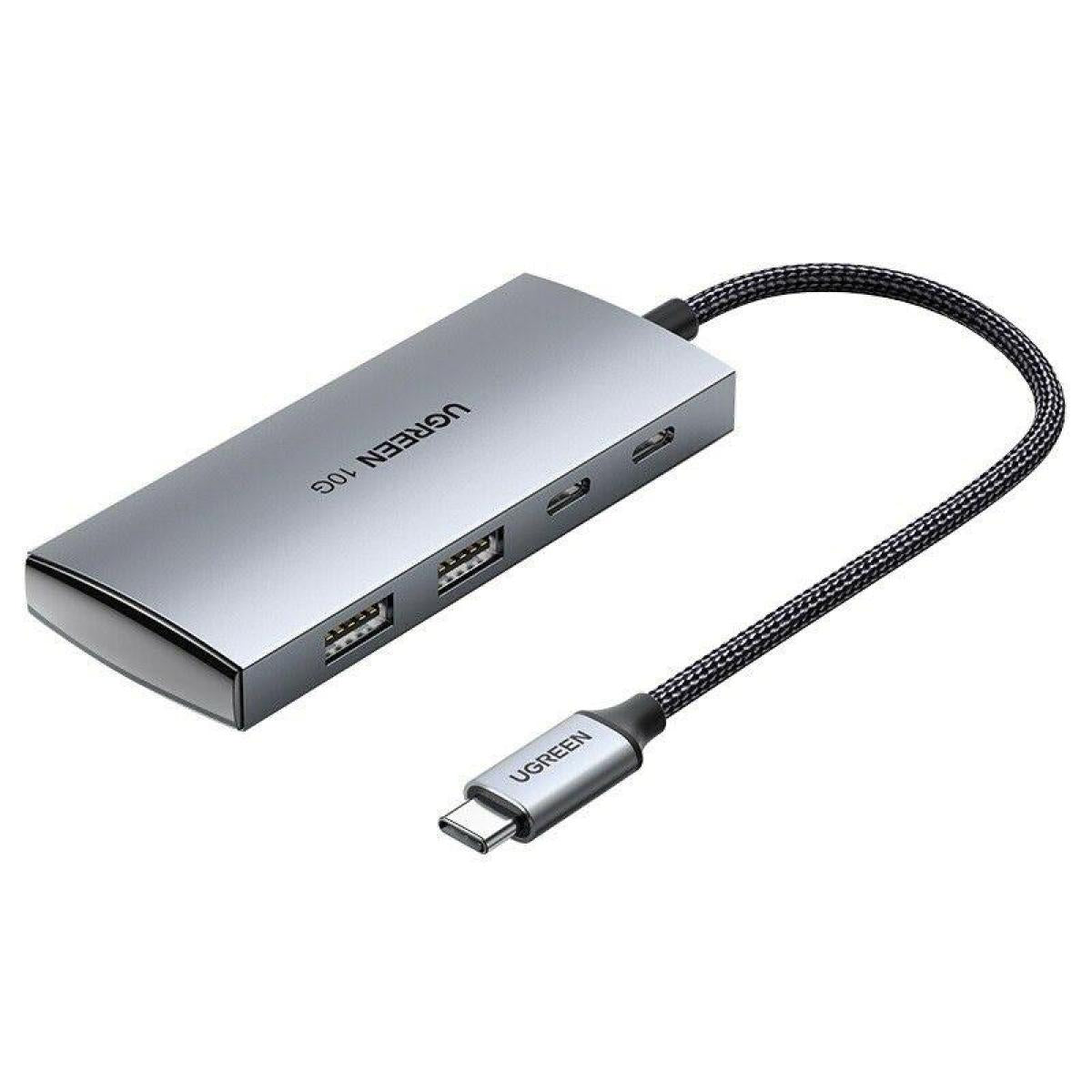 UGREEN USB-C Hub 10Gbps - 2 USB-C & 2 USB-A, Fast Data Transfer