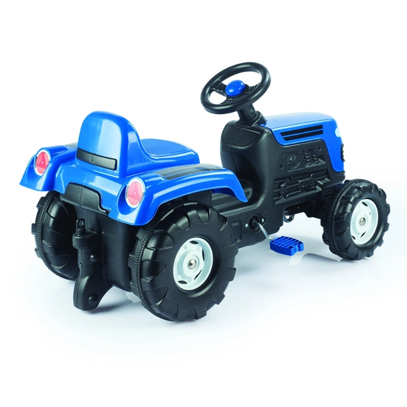 Dolu Ranchero Pedal Operated Tractor – Blue | Kids Ride-On Farm Tractor