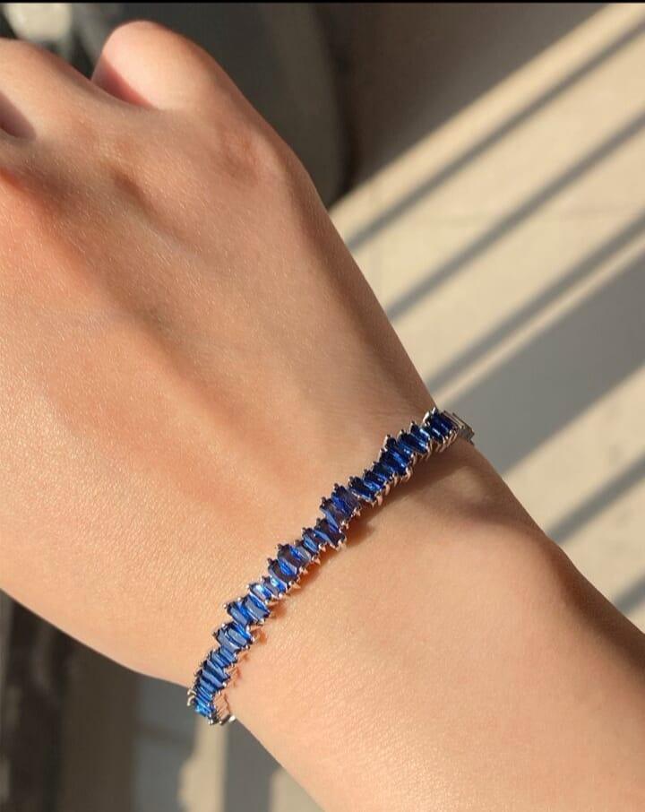 Open cubic zirconia decoration bracelet for women for party banquet wedding