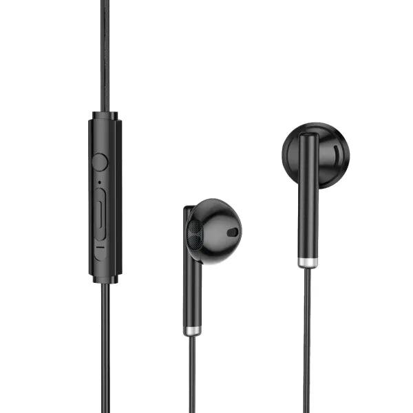 WiWU Audio Jack EarStereo Earbuds 3.5mm with Mic - Black