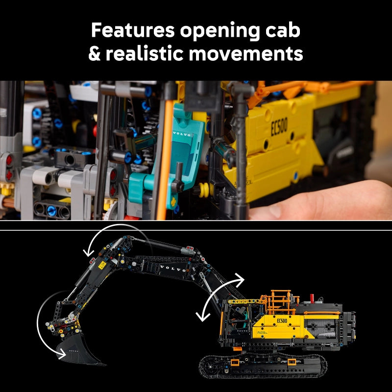 LEGO Technic Volvo EC500 Hybrid Excavator – 2359 Pieces | Set 42215