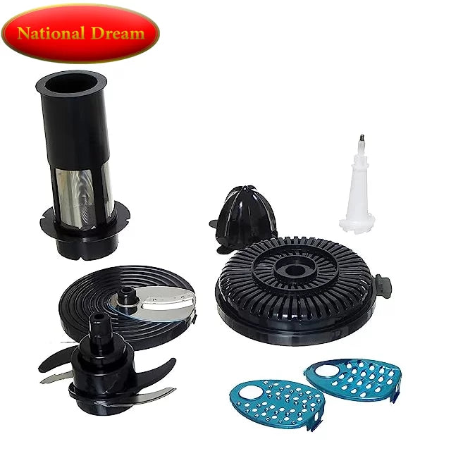 National Dream 500W Professional Electric Blender 7 in 1 - Black