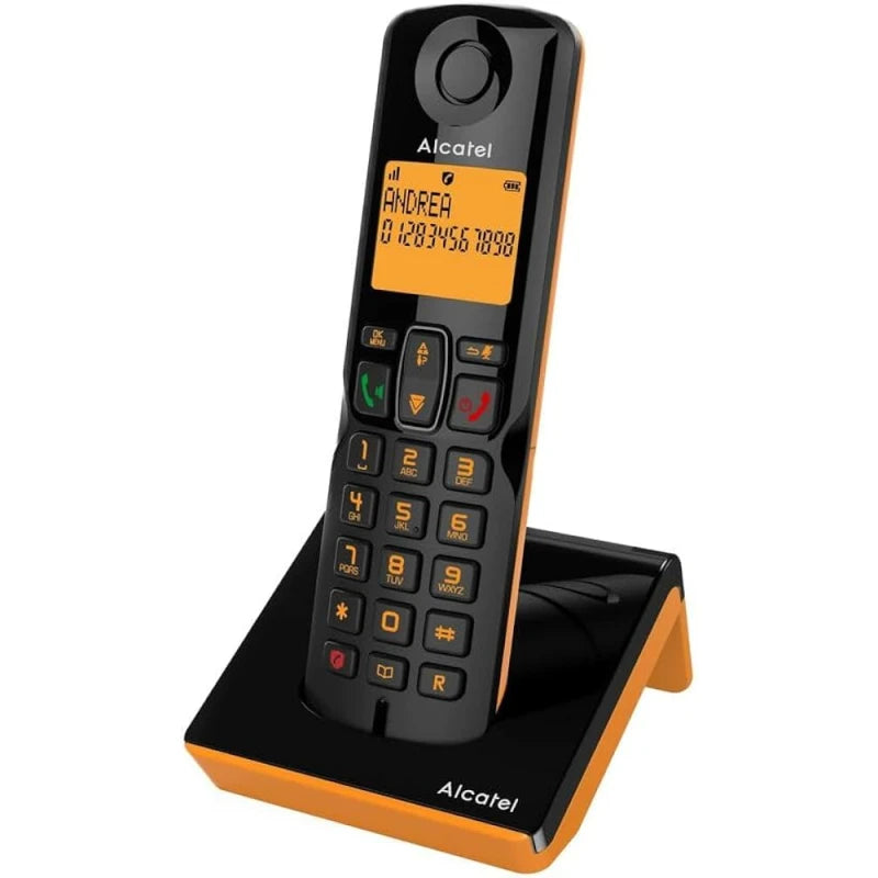 Alcatel S280 Digital Cordless Telephone with Call Block & Hands-Free, Black