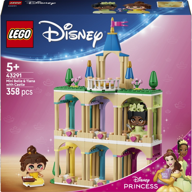 LEGO Disney Mini Belle & Tiana with the Castle – 358 Pieces | Set 43291