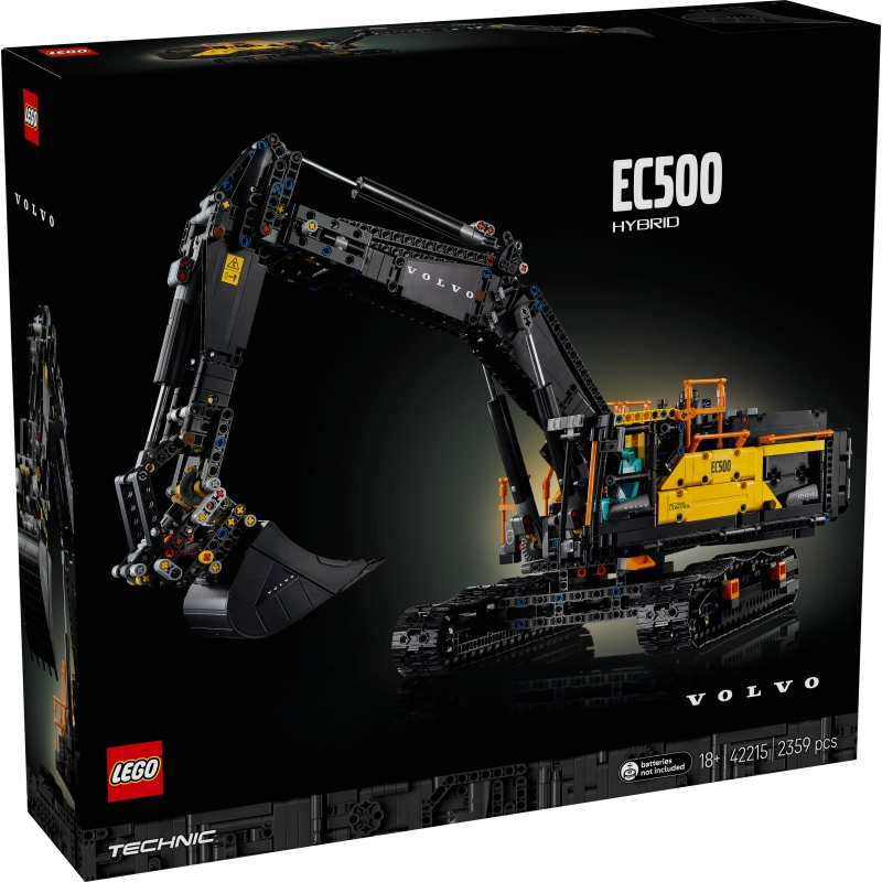 LEGO Technic Volvo EC500 Hybrid Excavator – 2359 Pieces | Set 42215