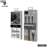 Lenyes LC961 – 3-in-1 Fast Charging Cable (USB-C + Lightning + Micro)