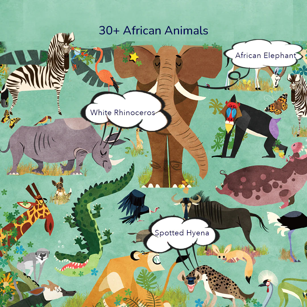 ميدير هيا نتعلم الحيوانات الأفريقية