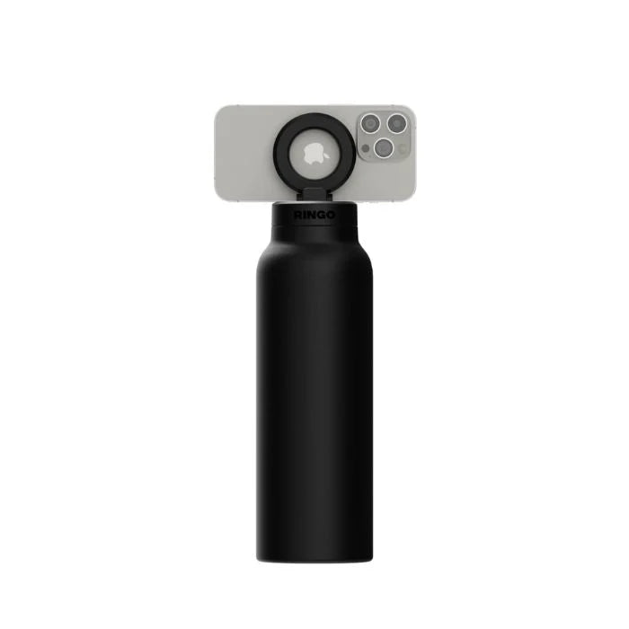 RINGO MagSafe Water Bottle with Magnetic Phone Holder – 709ml + Booster Ring