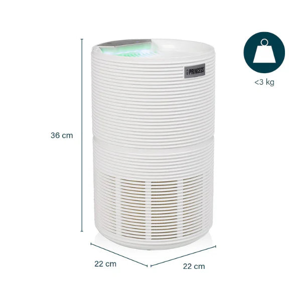Princess Smart 160 Air Purifier - App & Voice Control with HEPA H13 Filter
