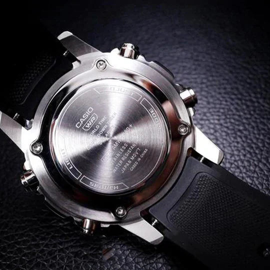 Casio AMW-880-1A Black Rubber Black Dial for Men
