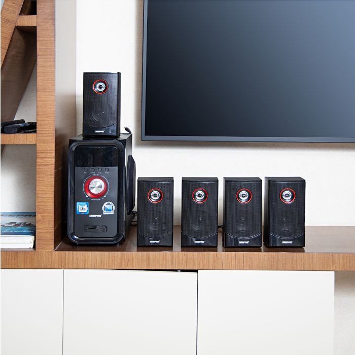 نظام مكبر صوت 5.1 من جيباس بقدرة 40000 وات ويدعم البلوتوث