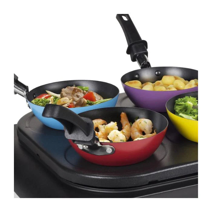 Tristar BP-2827 Party Wok Set 1000W | 6-Person Wok & Grill Plate