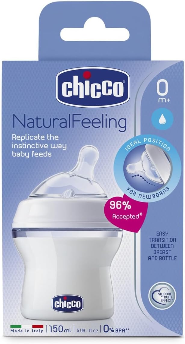 Chicco Natural Feeling Bottle 150ml 0M+ & Anti-Colic REG F CL3