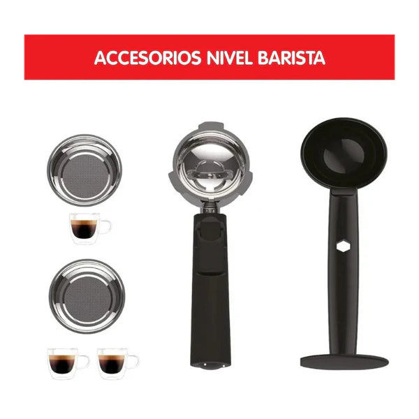 Moulinex XP330A10 ماكينة إسبرسو بضغط 15 بار