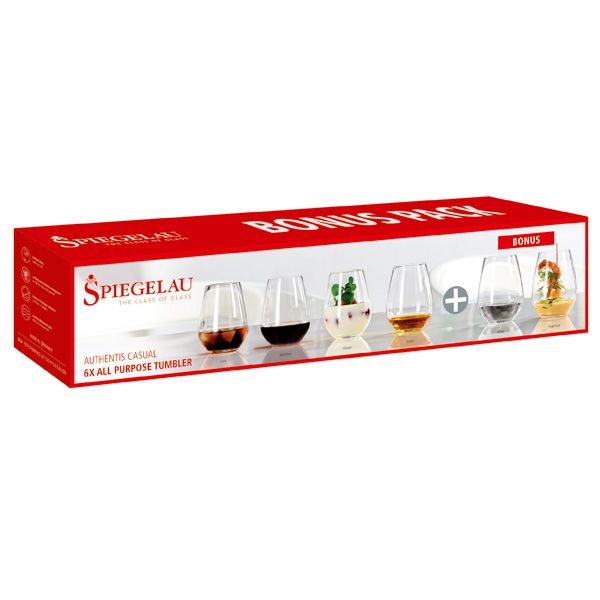 طقم 6 أكواب كريستال 460 مل من Spiegelau – فخامة وجودة عالية