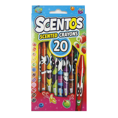 ألوان شمعية معطرة Scentos – 20 لون للأطفال