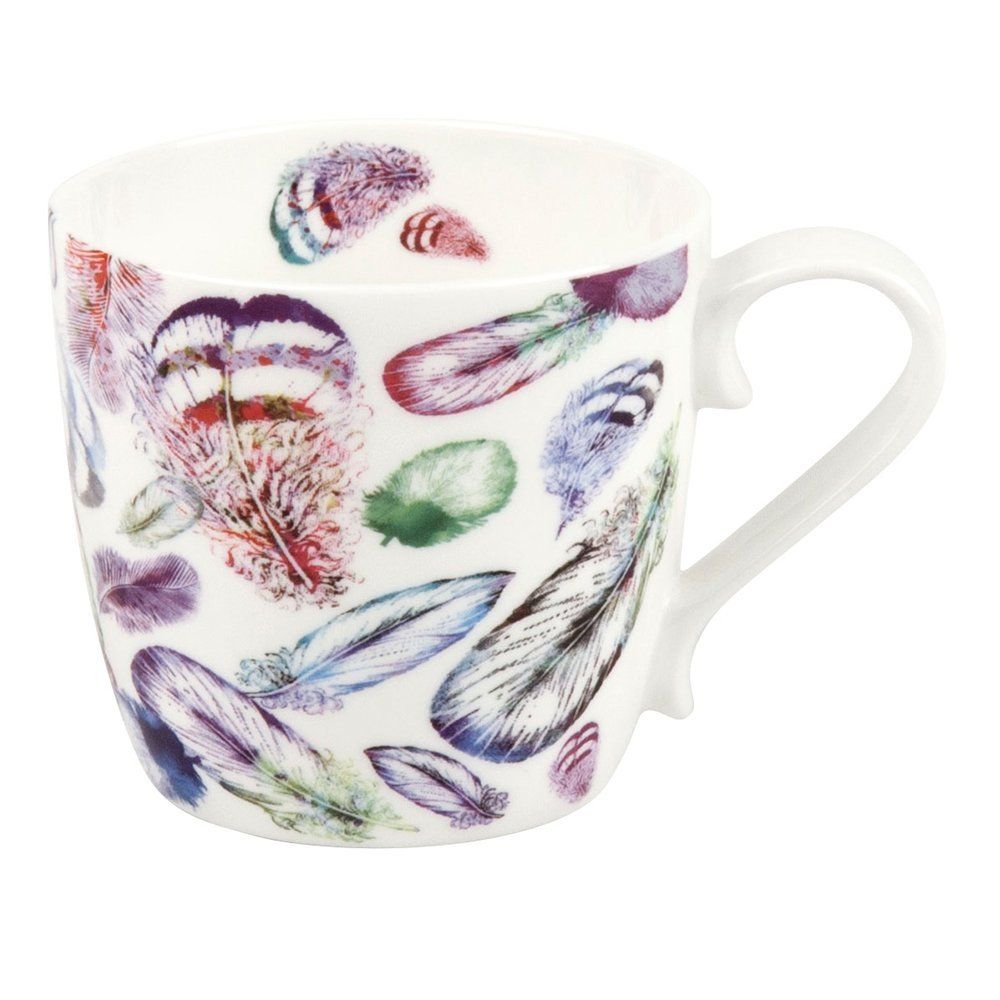 Konitz Feather Mug 425ml – Multicolor Artistic Design